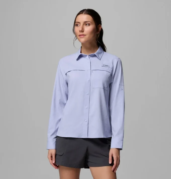 Damen PFG Castback™ Gewebtes Langarmhemd