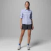 Damen PFG Castback™ Gewebtes Langarmhemd