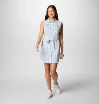 Damen PFG Sun Drifter™ Woven Dress II – Miami Dolphins