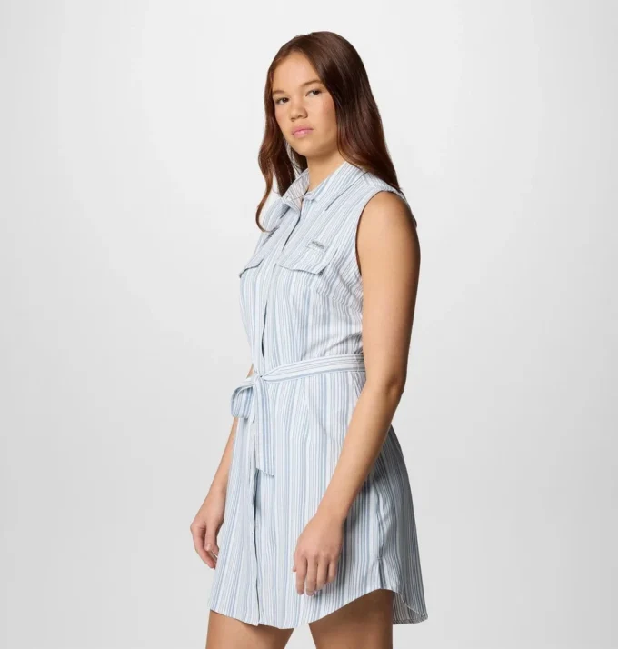 Damen PFG Sun Drifter™ Woven Dress II – Miami Dolphins