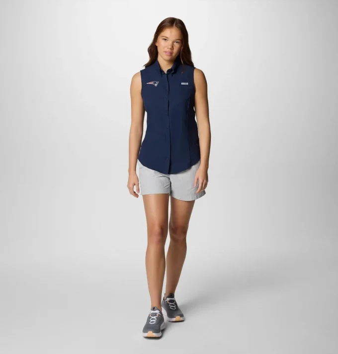 Damen PFG Tamiami™ Ärmelloses Shirt – New England Patriots