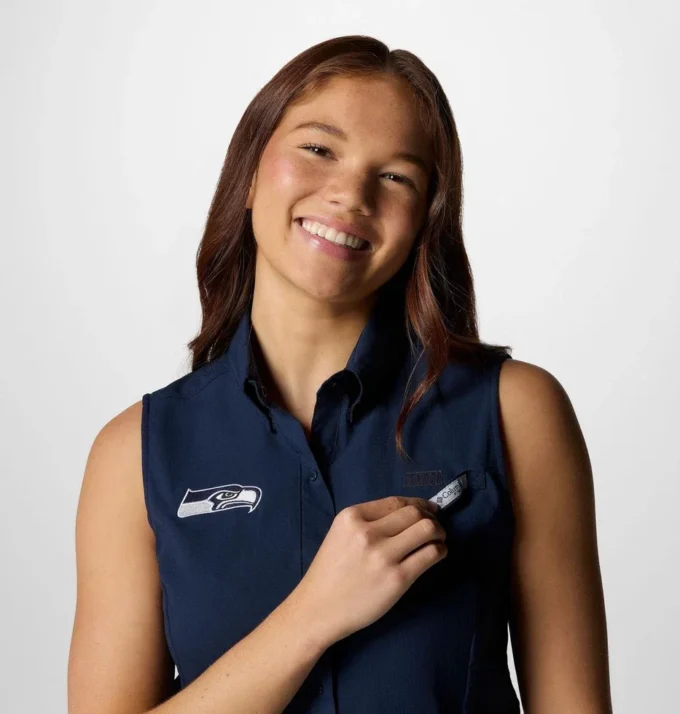 Damen PFG Tamiami™ Ärmelloses Shirt – Seattle Seahawks