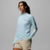 Damen PFG Tidal Tee™ Langarmshirt mit Viertelreißverschluss