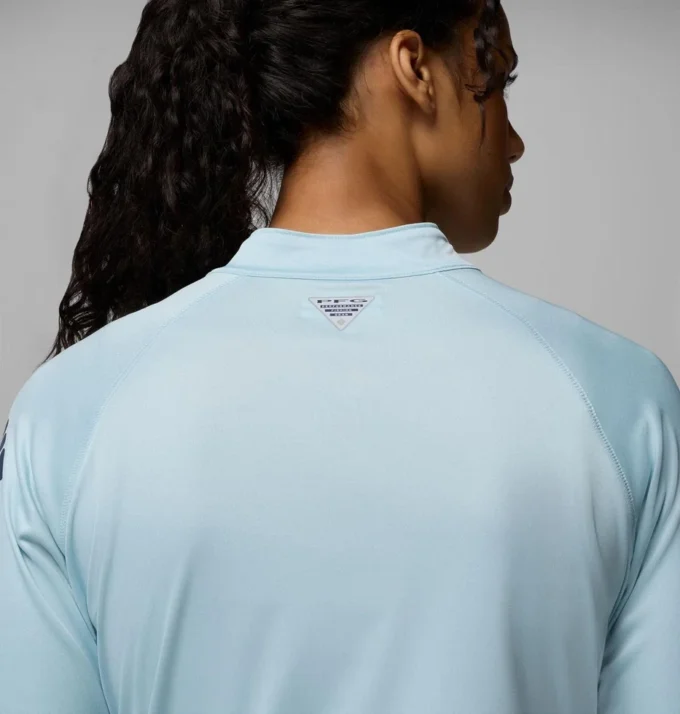 Damen PFG Tidal Tee™ Langarmshirt mit Viertelreißverschluss