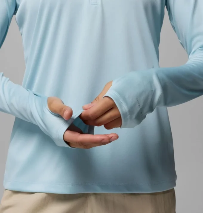 Damen PFG Tidal Tee™ Langarmshirt mit Viertelreißverschluss