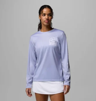 Damen PFG Tidal Tee™ Palm Waves Langarmshirt