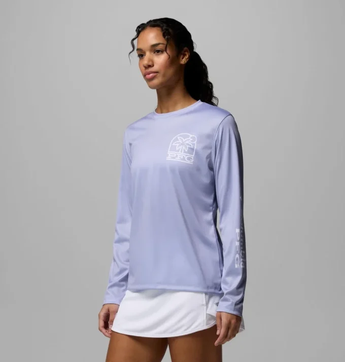 Damen PFG Tidal Tee™ Palm Waves Langarmshirt Damen PFG Tidal Tee™ Palm Waves Langarmshirt