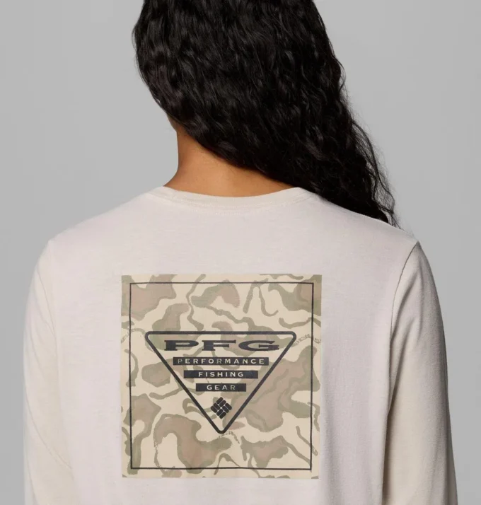 Damen PFG Uncharted™ Grafik-Langarm-T-Shirt Damen PFG Uncharted™ Grafik-Langarm-T-Shirt