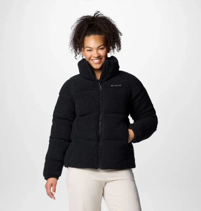 Damen-Puffect™-Sherpa-Jacke