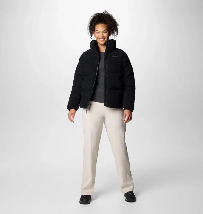 Damen-Puffect™-Sherpa-Jacke