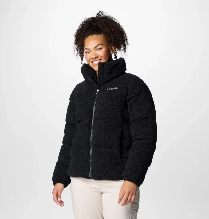 Damen-Puffect™-Sherpa-Jacke