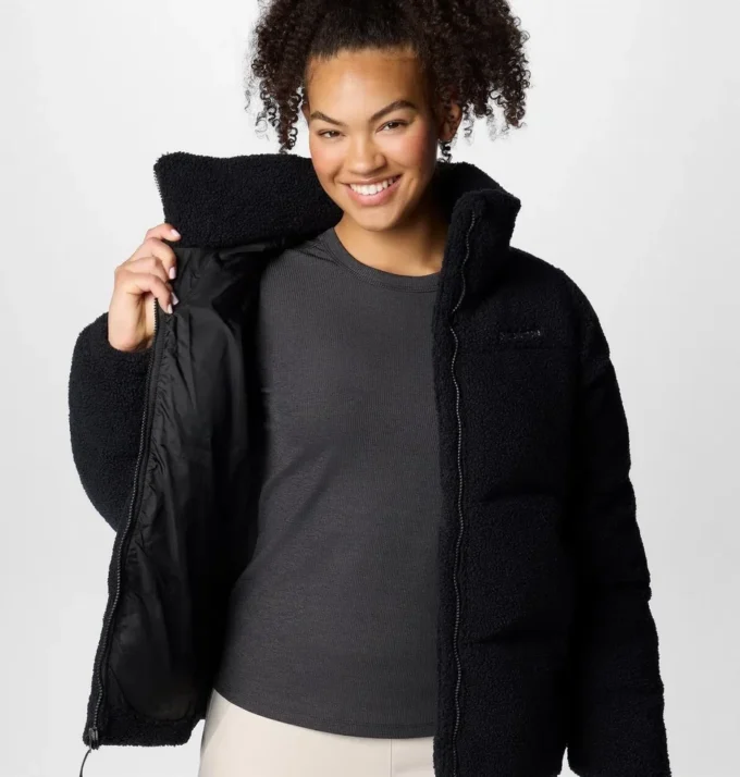 Damen-Puffect™-Sherpa-Jacke