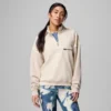Damen-Pullover mit halbem Reißverschluss aus Bugasweat™