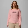 Damen Ruby Springs™ Grafik-Langarm-T-Shirt – Übergröße