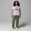Damen Ruby Springs™ Grafik-Shirt mit kurzer Ärmel und passgenauer Passform – Übergröße