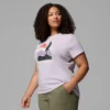 Damen Ruby Springs™ Grafik-Shirt mit kurzer Ärmel und passgenauer Passform – Übergröße