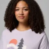 Damen Ruby Springs™ Grafik-Shirt mit kurzer Ärmel und passgenauer Passform – Übergröße