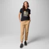Damen Ruby Springs™ Graphic Fitted Kurzarm-Shirt