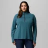 Damen-Shirt DriVenture™ mit halbem Reißverschluss – Übergrößen Damen-Shirt DriVenture™ mit halbem Reißverschluss – Übergrößen