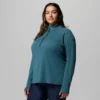 Damen-Shirt DriVenture™ mit halbem Reißverschluss – Übergrößen Damen-Shirt DriVenture™ mit halbem Reißverschluss – Übergrößen
