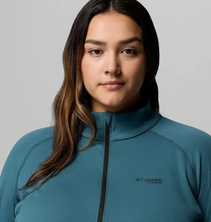 Damen-Shirt DriVenture™ mit halbem Reißverschluss – Übergrößen Damen-Shirt DriVenture™ mit halbem Reißverschluss – Übergrößen