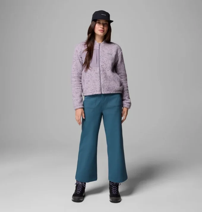Damen Stellar Path™ Fleece-Bomberjacke mit durchgehendem Reißverschluss