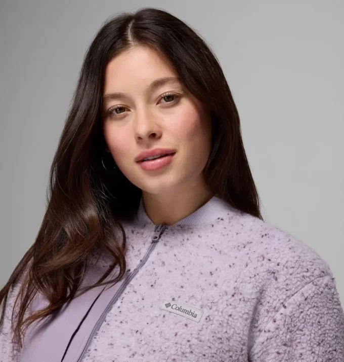 Damen Stellar Path™ Fleece-Bomberjacke mit durchgehendem Reißverschluss