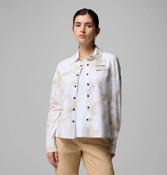 Damen Summit Valley™ Gewebtes Langarmhemd