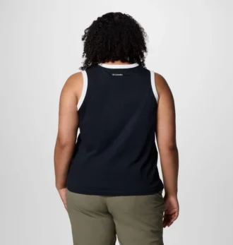 Damen-Tanktop mit Rolling Bend™-Grafik und Ringer-Ausschnitt – Übergröße