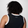 Damen-Tanktop mit Rolling Bend™-Grafik und Ringer-Ausschnitt – Übergröße