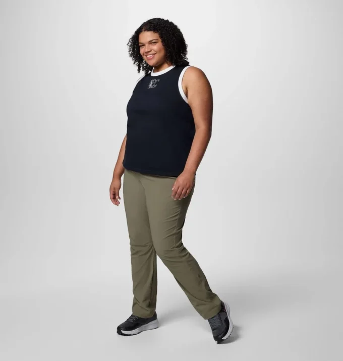 Damen-Tanktop mit Rolling Bend™-Grafik und Ringer-Ausschnitt – Übergröße