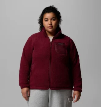 Damen West Bend™ Fleecejacke mit durchgehendem Reißverschluss II – Übergrößen