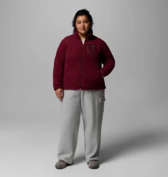 Damen West Bend™ Fleecejacke mit durchgehendem Reißverschluss II – Übergrößen