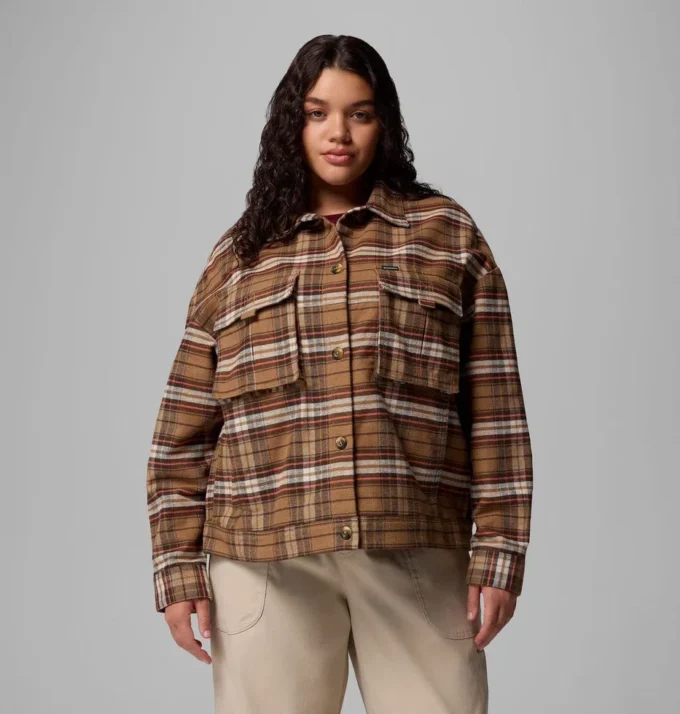 Damen Wildest Venture™ Hemdjacke – Übergröße