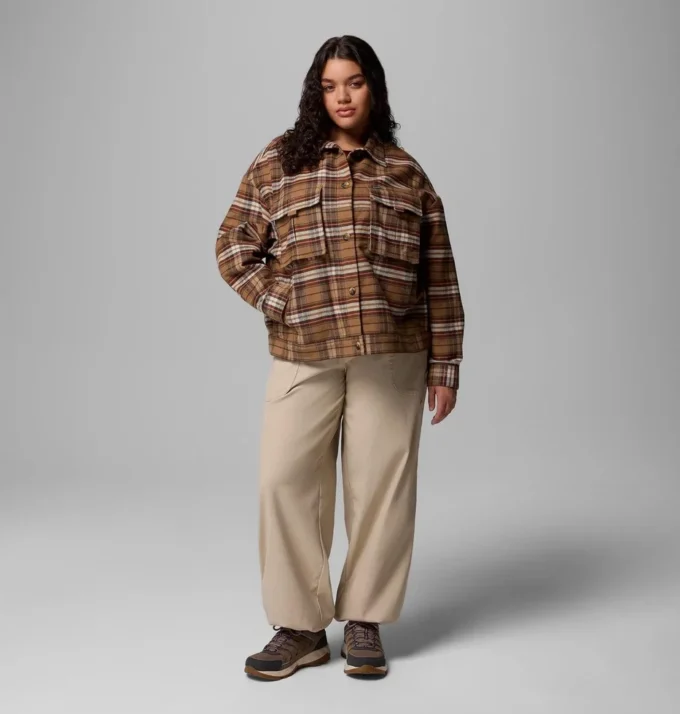 Damen Wildest Venture™ Hemdjacke – Übergröße