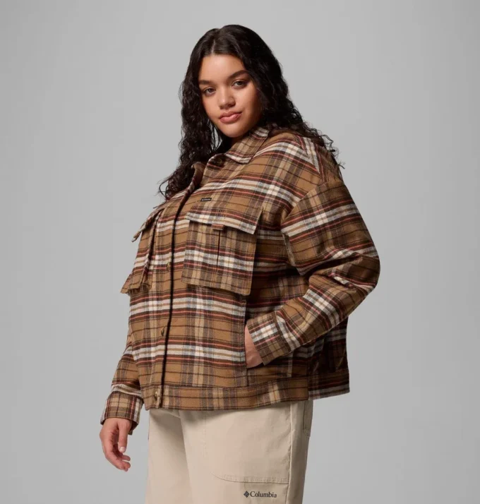 Damen Wildest Venture™ Hemdjacke – Übergröße