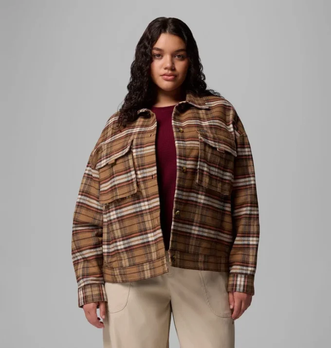 Damen Wildest Venture™ Hemdjacke – Übergröße