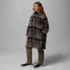 Damen Wildest Venture™ langer Fleece-Mantel – Übergröße