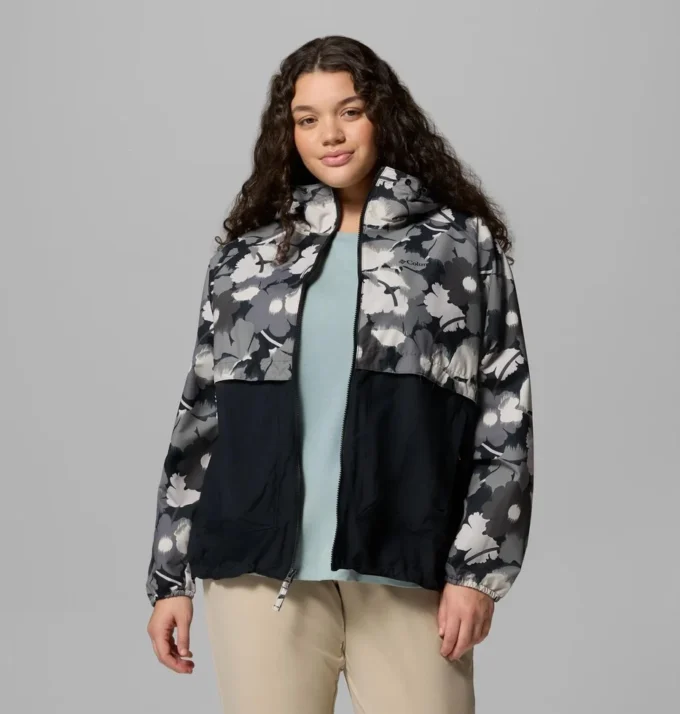 Damen-Windjacke Spire Valley™ mit Print – Übergrößen Damen-Windjacke Spire Valley™ mit Print – Übergrößen