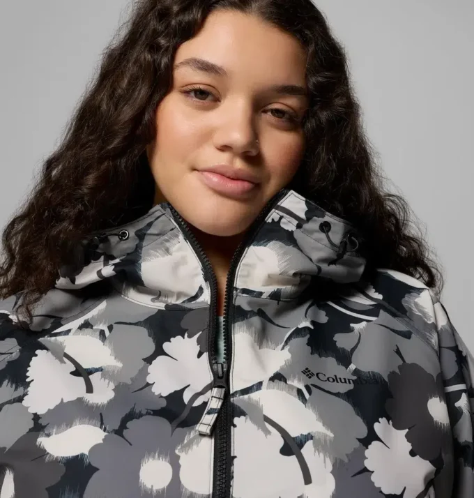 Damen-Windjacke Spire Valley™ mit Print – Übergrößen Damen-Windjacke Spire Valley™ mit Print – Übergrößen