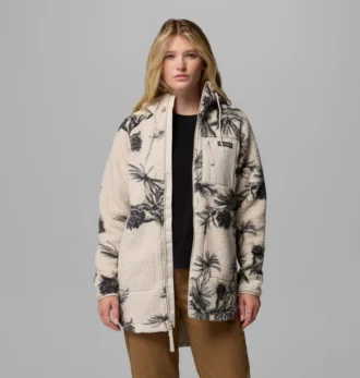 Damen Winter Warmth™ Hoodie mit durchgehendem Reißverschluss und Print