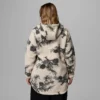 Damen Winter Warmth™ Hoodie mit durchgehendem Reißverschluss und Print – Übergröße
