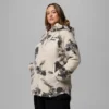 Damen Winter Warmth™ Hoodie mit durchgehendem Reißverschluss und Print – Übergröße