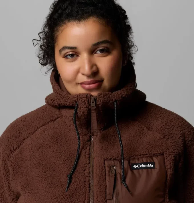 Damen Winter Warmth™ Kapuzenjacke mit durchgehendem Reißverschluss – Übergrößen