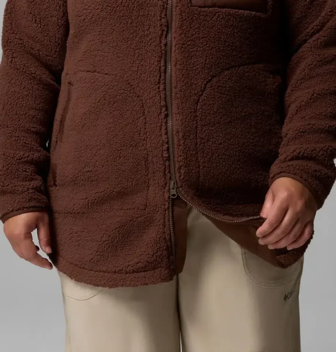 Damen Winter Warmth™ Kapuzenjacke mit durchgehendem Reißverschluss – Übergrößen