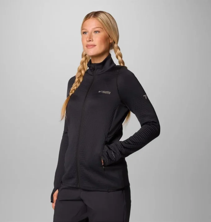 Damenjacke Crystal Leaf™ Omni-Heat™ Helix mit durchgehendem Reißverschluss Damenjacke Crystal Leaf™ Omni-Heat™ Helix mit durchgehendem Reißverschluss