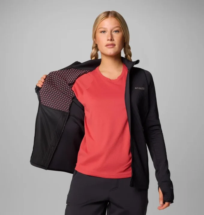 Damenjacke Crystal Leaf™ Omni-Heat™ Helix mit durchgehendem Reißverschluss Damenjacke Crystal Leaf™ Omni-Heat™ Helix mit durchgehendem Reißverschluss