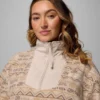 Damenjacke Sequoia Grove™ mit Print und halbem Reißverschluss – Übergrößen