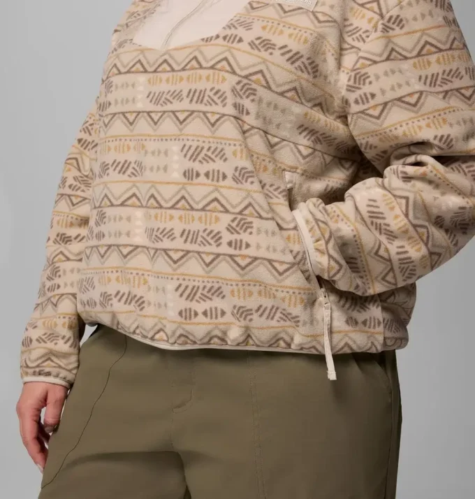 Damenjacke Sequoia Grove™ mit Print und halbem Reißverschluss – Übergrößen