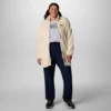 Fire Side™ Lange Fleecejacke mit durchgehendem Reißverschluss für Damen – Übergrößen